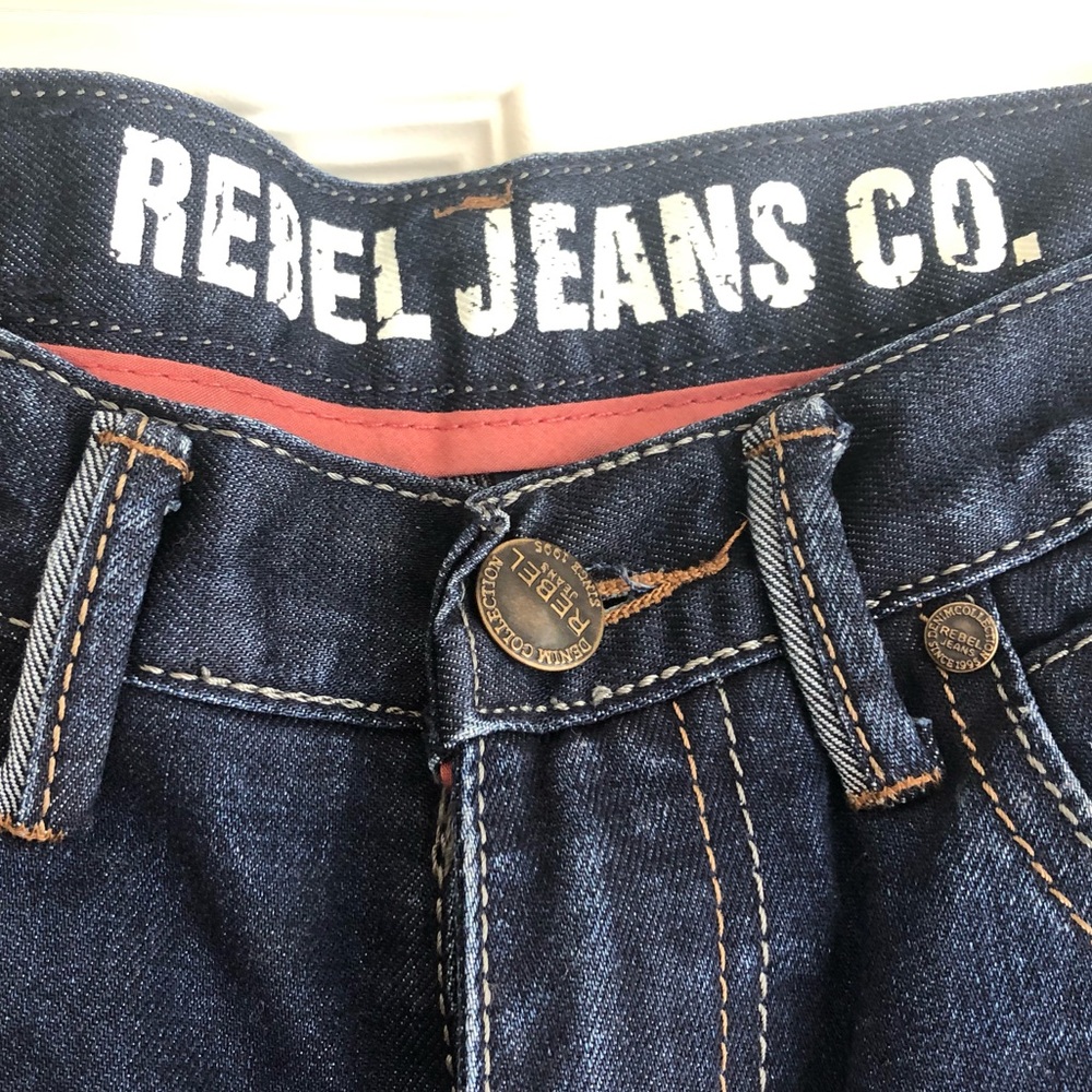 rebel jeans company boys Size 12 Jeans Slight Stains On The Knees.